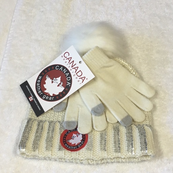 CANADA WEATHER GEAR Girls' Metallic Fade Knit Hat - Picture 2 of 4